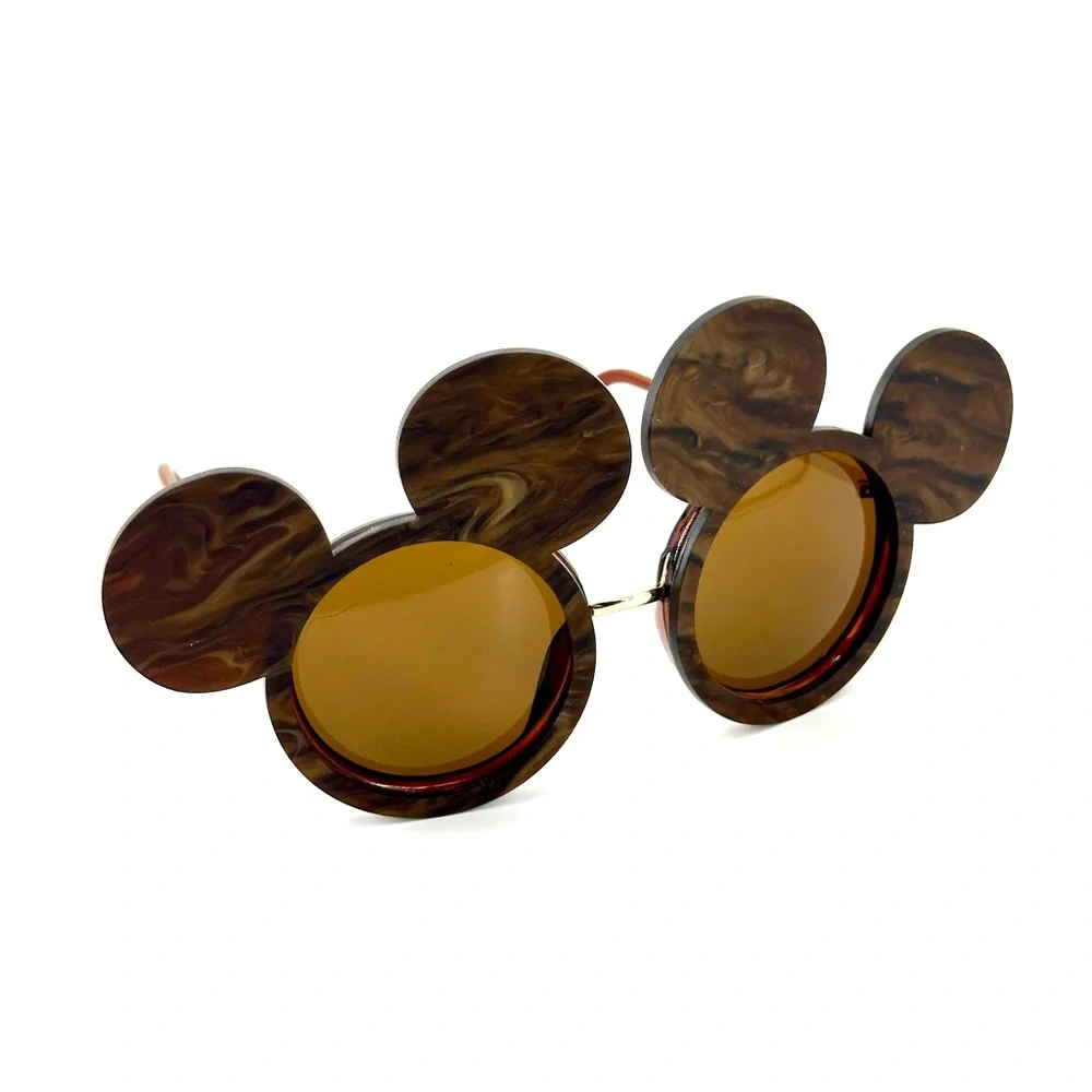 Disney Marbled Brown Mickey Mouse Sunglasses - Picture 2 of 4